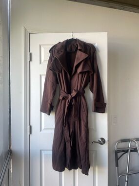 SKIMS Trench Coat with Tie Belt
